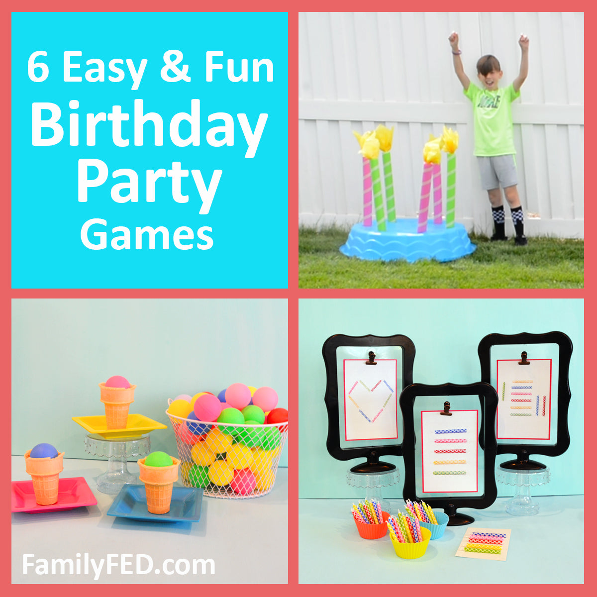 Rainbow party games - Birthday activity ideas - Treasure hunt 4 Kids