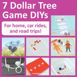 7 Easy Games with Dollar Tree Supplies for Family Game Night, Car Games, and Road Trips
