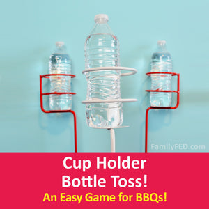 Easy Summer Barbecue Game: Cup Holder Bottle Toss Game