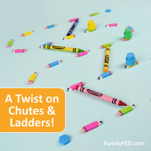 Create a DIY Chutes and Ladders Game with Eraser Pencils for Back-to-School Parties