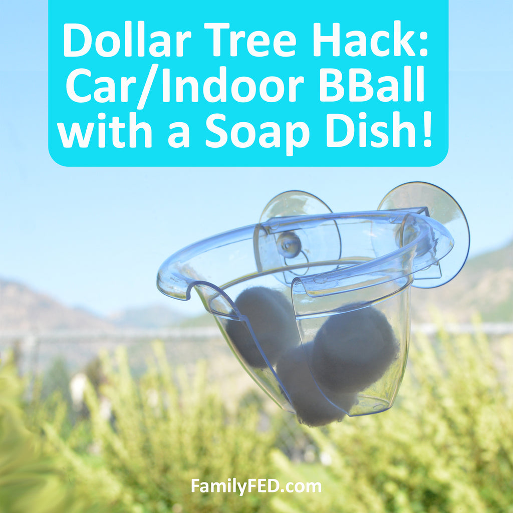 Safe and Cheap Car/Indoor Basketball Hoop for a Dollar Tree DIY Game