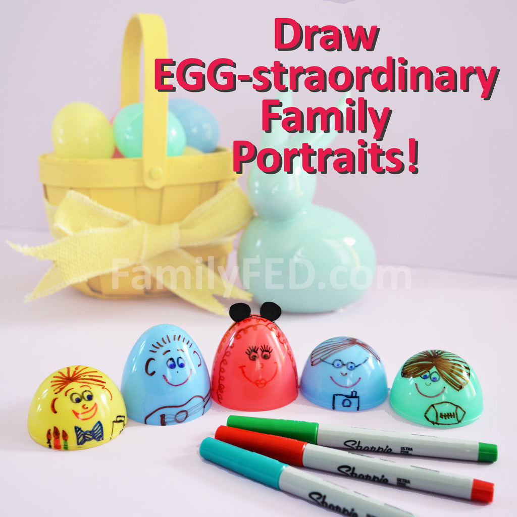 Draw an EGG-straordinary Family Portrait—Easy Easter Craft Idea!