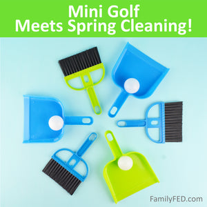 Mini Golf Meets Spring Cleaning in These 3 Easy Dustpan-and-Broom Golf Games!