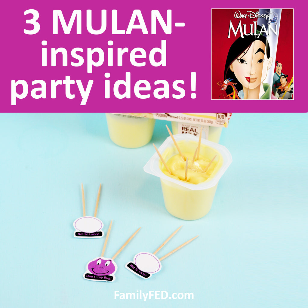 3 Easy MULAN Party Games for a Disney+ Movie Night or Disney Party