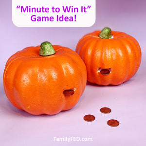 "Penny Pumpkins" Halloween Party Game—"Minute to Win It" Game Style!