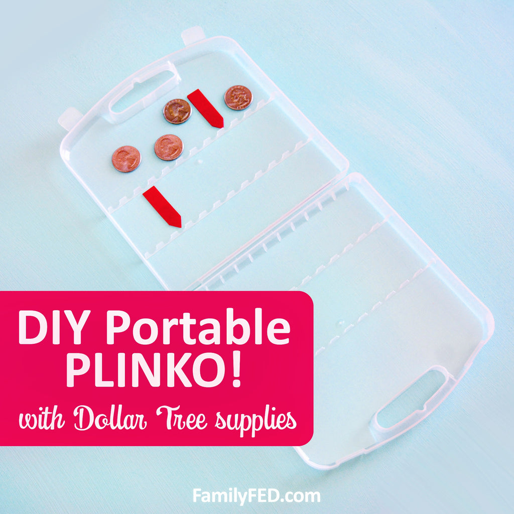 DIY Portable PLINKO Game with Dollar Tree Supplies—Great for Car Games, Road Trips, and Family Game Nights at Home