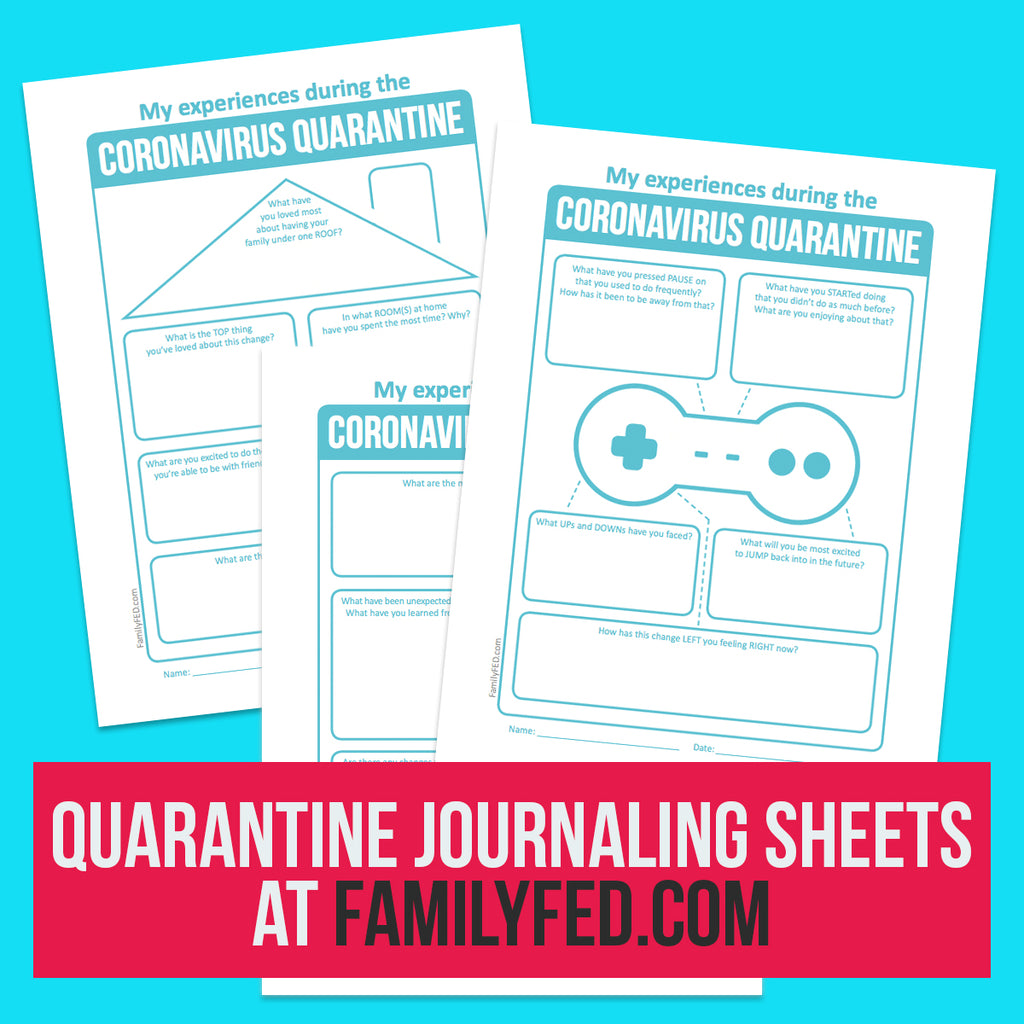 Coronavirus Quarantine Journaling Prompts