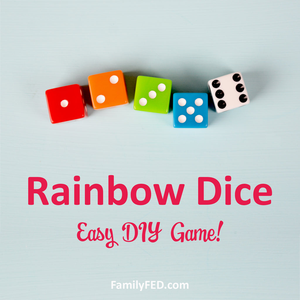 Rainbow Dice Party Game for All Ages (and an Easy, Fun Way to Teach ROYGBIV)