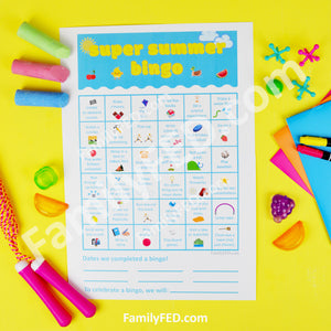 Super Summer Bingo Printable—over 35 Fun Family Activities to Enjoy This Summer + Talking about Goals