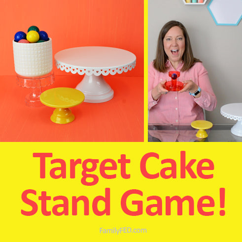 Target Dollar-Spot Cake Stand DIY Game: “Upside-down Cake Bounce”