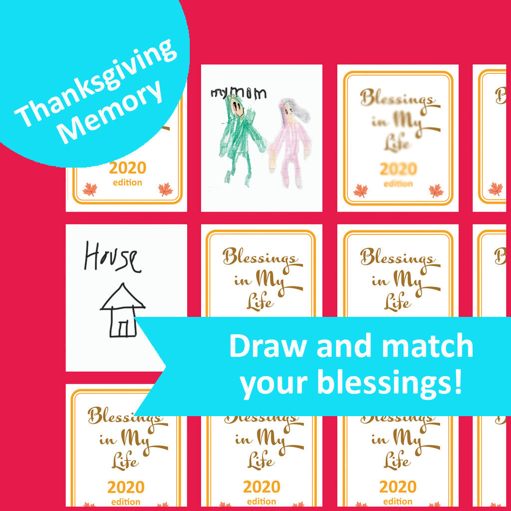 Personalized Thanksgiving Matching Game—an Easy and Fun Thanksgiving Party Game