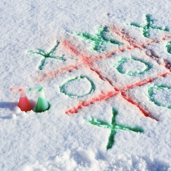 Tic-Tac-Snow—an Easy Winter Game for Outdoor Snow Play
