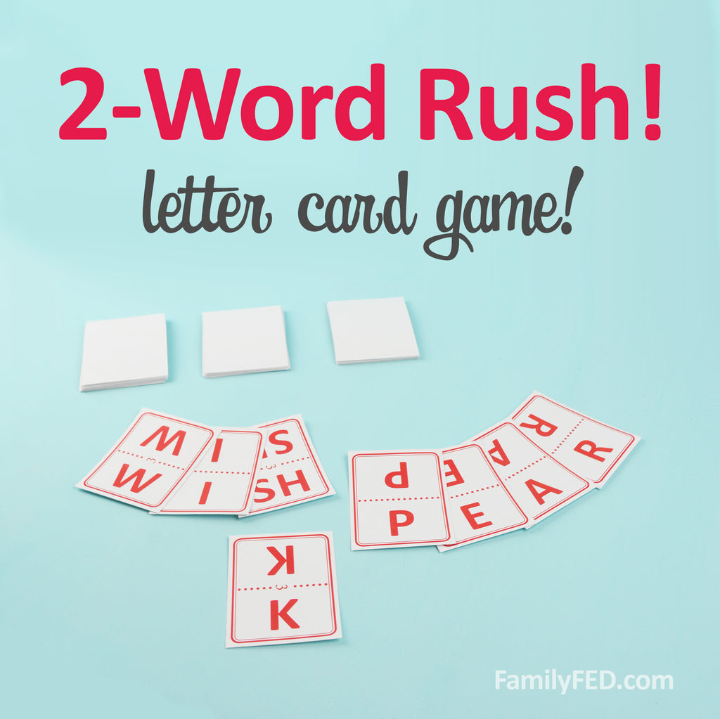 2-Word Rush—Word Game with Letter Cards