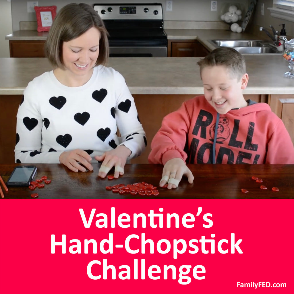Hand-Chopsticks Valentine's Day Party Challenge