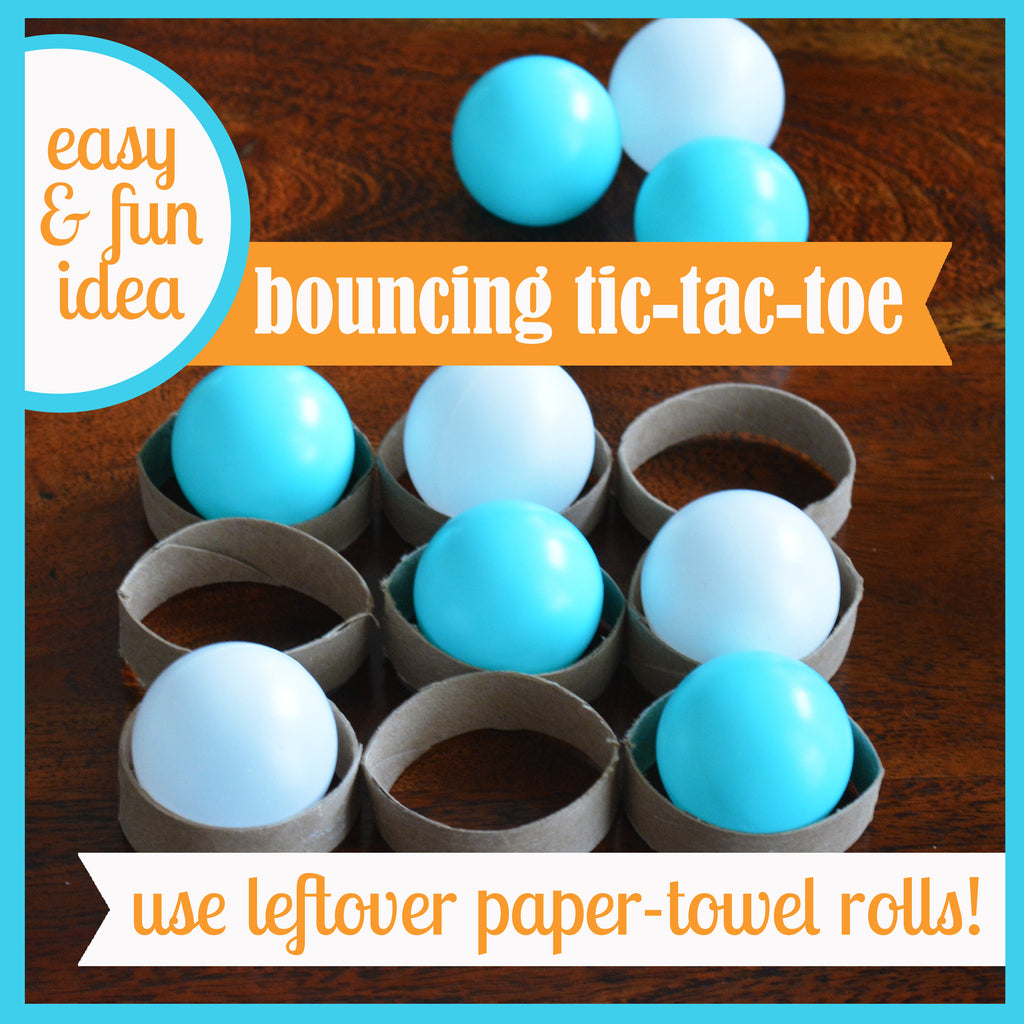 Create a Bouncing Tic-Tac-Toe Game with an Empty Paper-Towel Roll