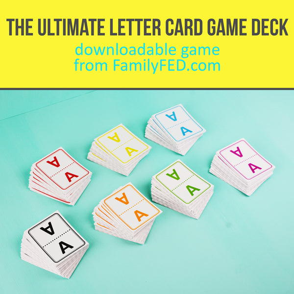 The Ultimate Letter Card Game Deck