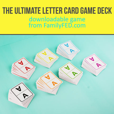 The Ultimate Letter Card Game Deck