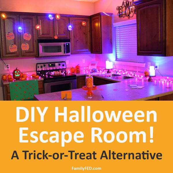 .DIY Halloween Escape Room: “Goblin Tricks and Treats”—a Trick-or-Treat Alternative