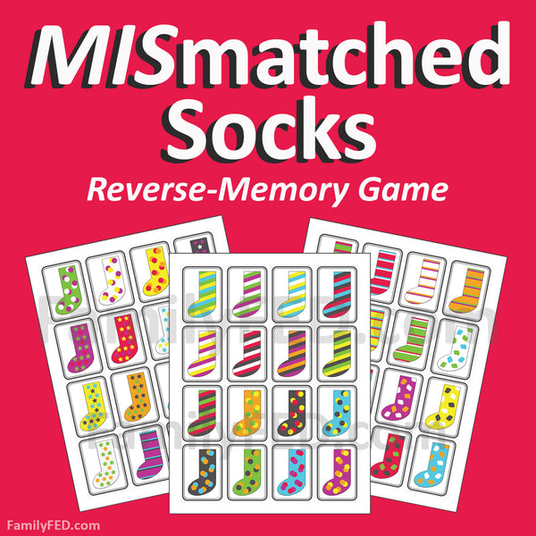 Mismatched Socks—the reverse-memory game!