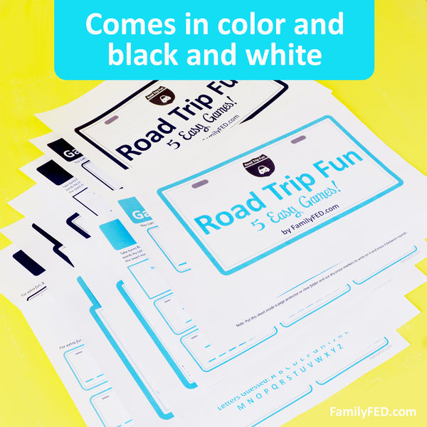 The downloadable PDF comes with both color and black-and-white options to match whichever printer you have. 